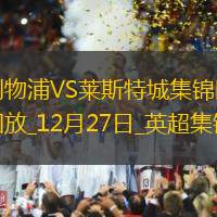 12月27日英超第18轮利物浦vs莱斯特城进球视频